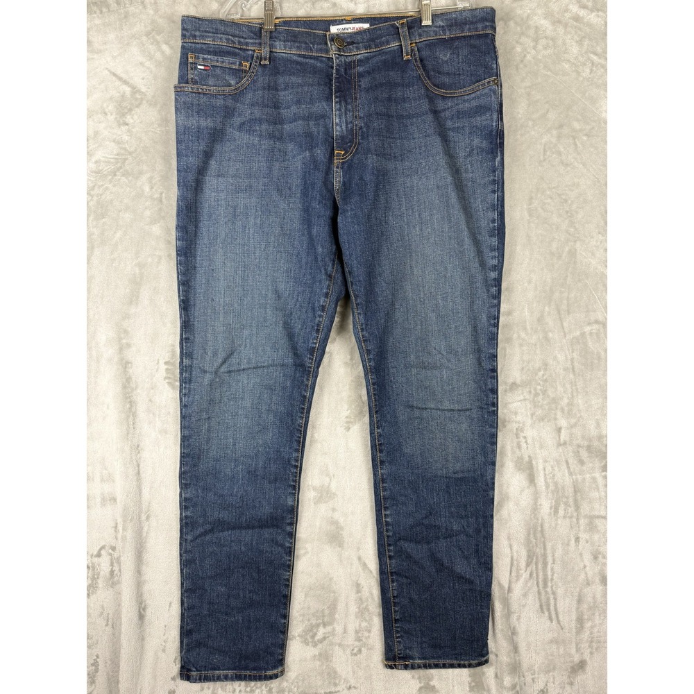 Tommy Hilfiger Men Slim Fit Blue Wash‎ Denim Jeans 38x32